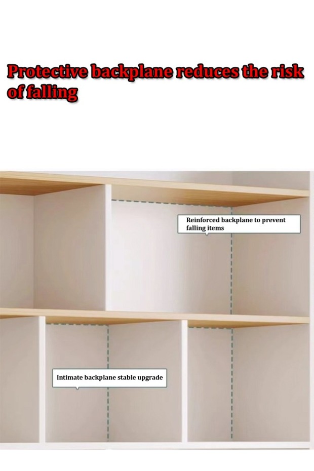 Multipurpose Multi-Tier Wooden Bookshelf Large Storage Display Rack with Drawers - 4