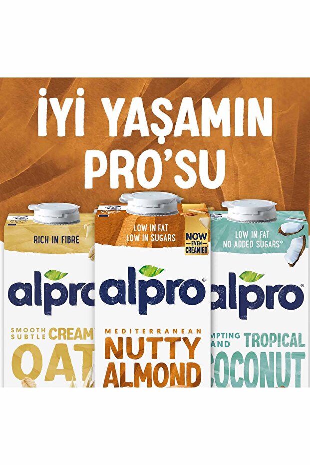 Badem Sütü 4x1 L Vegan Laktozsuz Bitkisel Bazlı - 3