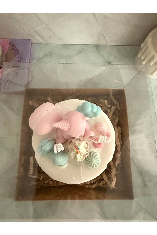 Ayıcıklı Pasta Mum - 3