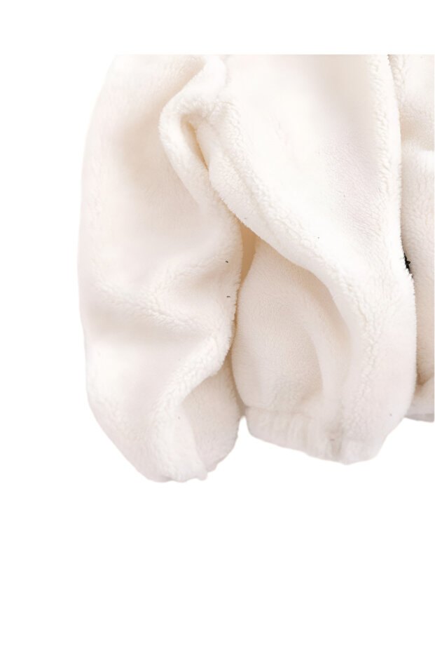 Oversize Zippered Plush Jacket - 7