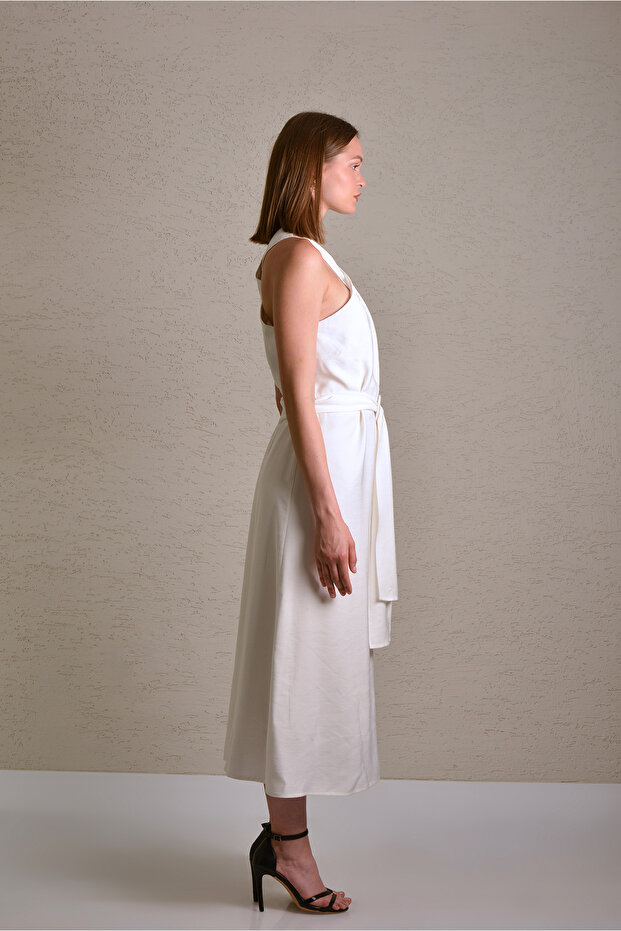 24YE154 Çapraz Askılı Elbise - 2