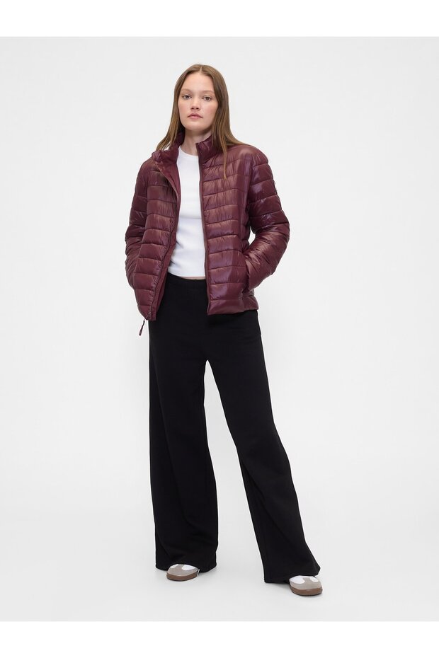 Kadın Bordo ColdControl Şişme Ceket - 5