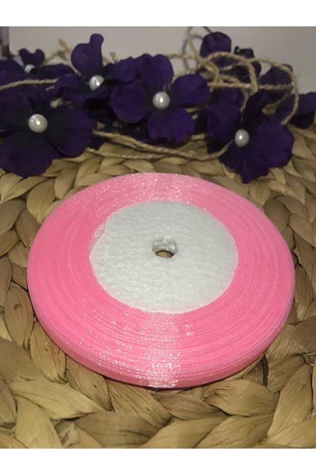 6 MM Organza PINK Ribbon 50 Meters Gift Ornament