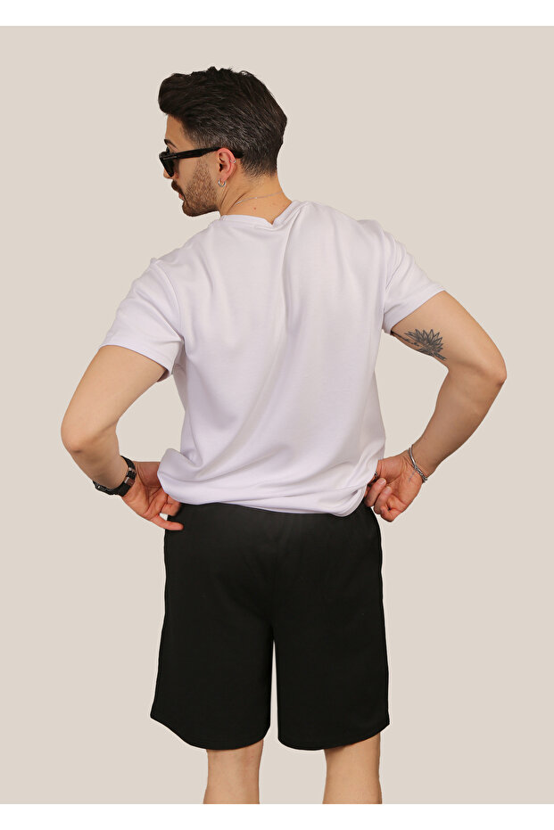 Men's Bermuda Regular 2 Thread Basic Summer Relaxed Cut Shorts - 6