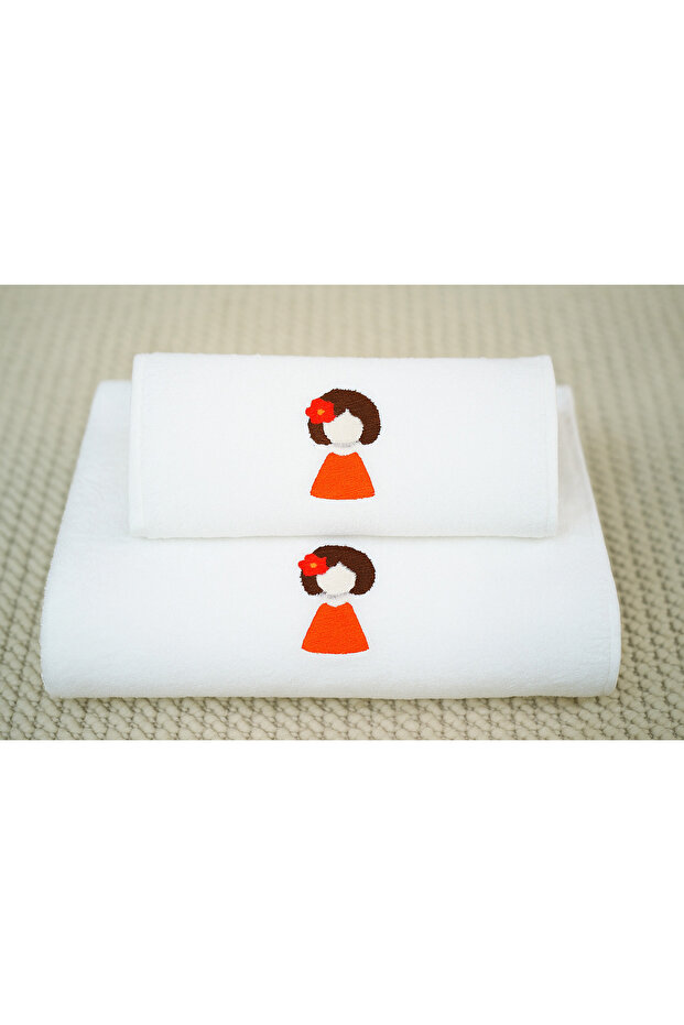 Women's Embroidery Processed Hotel Bathroom and Hand Towel 100% Cotton Hygienic