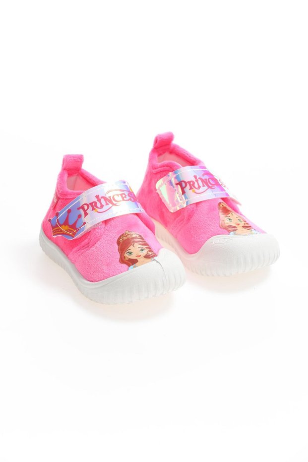 03195 Girl's Daily Velcro Slippers Home Nursery Shoes