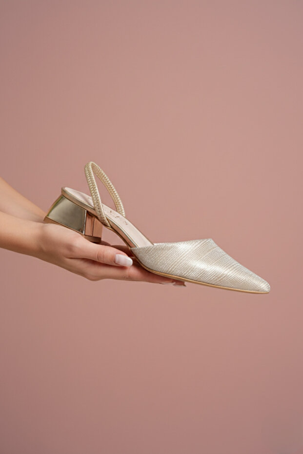 Not Like Hers VEXILIA Flag Topuk Abiye Ayakkabı - 1