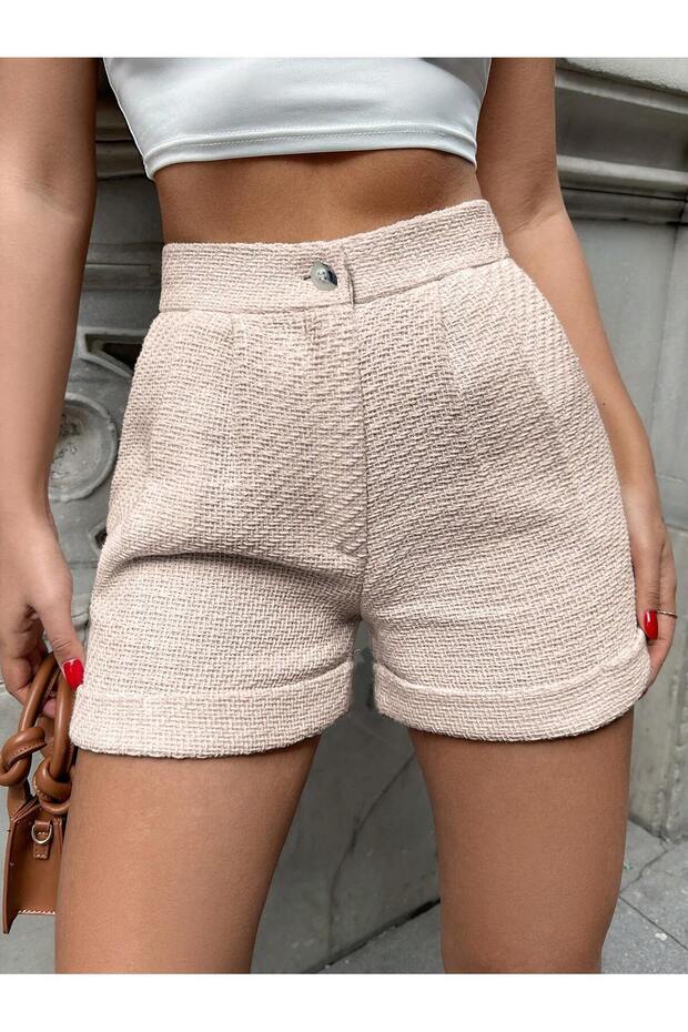 KADIN CEPLİ ŞORT PANTOLON - 4