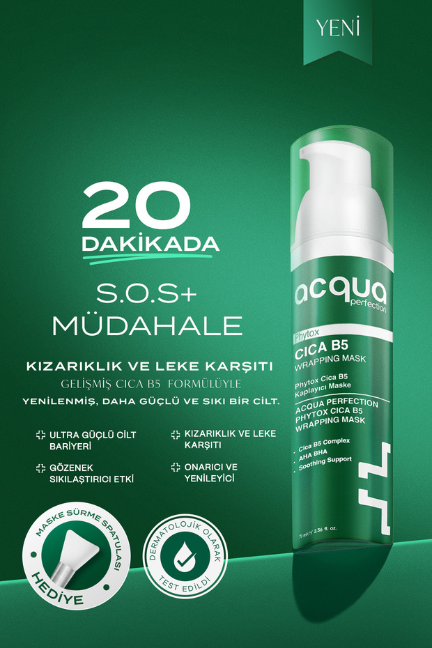Phytox Cica B5 | Yatıştırıcı ve Onarıcı Soyulabilir Yüz Maskesi 70 ml - 1
