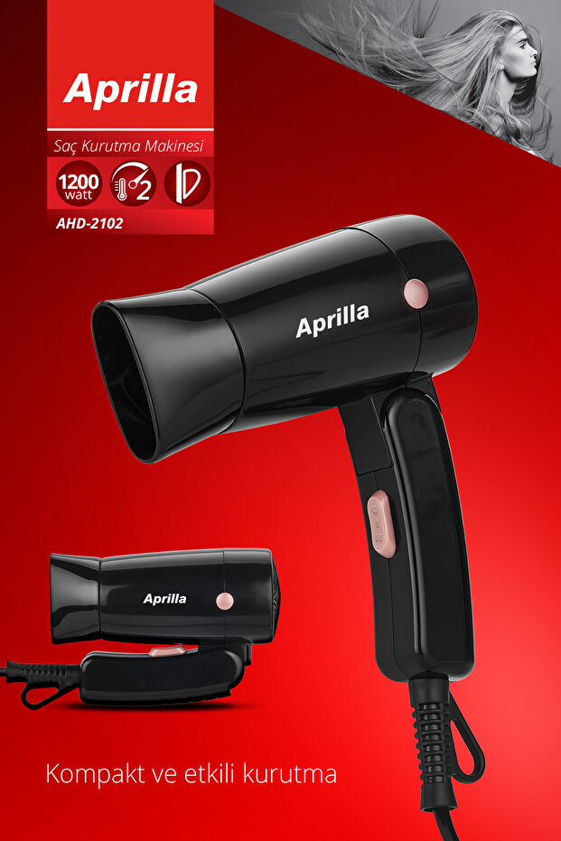 Aprilla AHD 2102 Katlanabilir Saç Kurutma Makinesi
