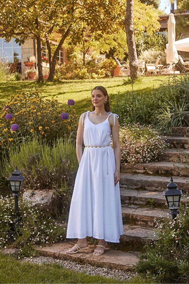 BELLA İP ASKILI ELBİSE - 1