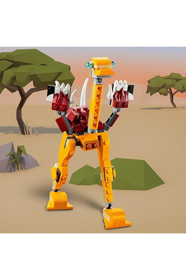 Creator 3’ü 1 Arada Vahşi Aslan 31112 3’ü 1 Arada Oyuncak Yapım Seti (224 Parça) - 7