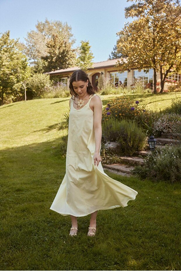 BELLA İP ASKILI ELBİSE - 3