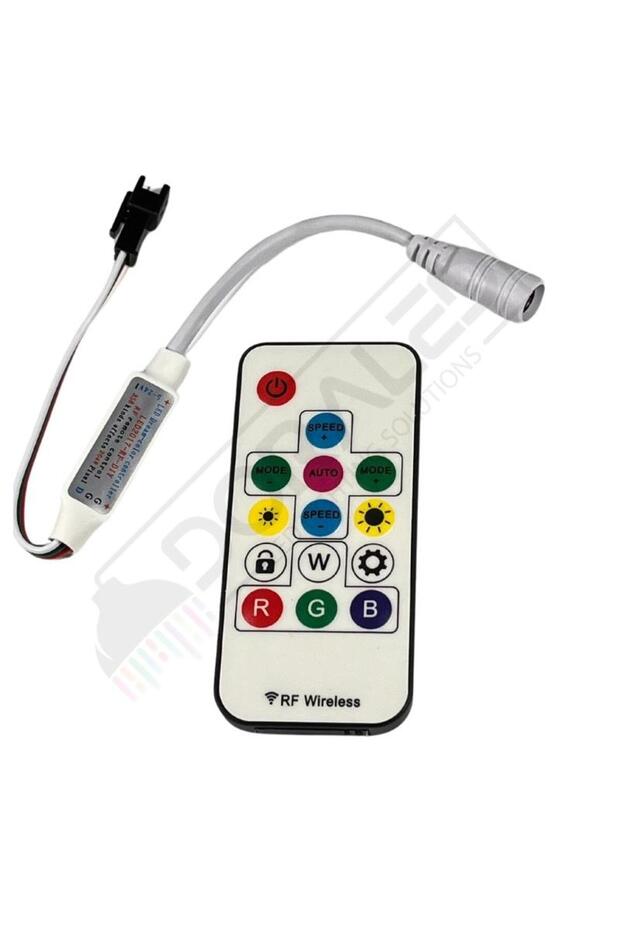 SP104E WS2811-WS2812 Volt ARGB Pixel Kontrol Devresi RF Kumandalı Magic Led - 1