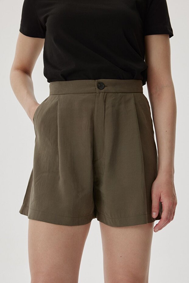 YÜKSEK BEL BERMUDA ŞORT - 3