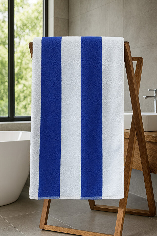 100% Cotton Striped Bukle Bath/Shower Towel 90X170 cm