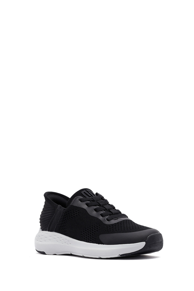 Zero Erkek Siyah Kalın Tabanlı Kumaş Sneaker 25SFD69486F - 6