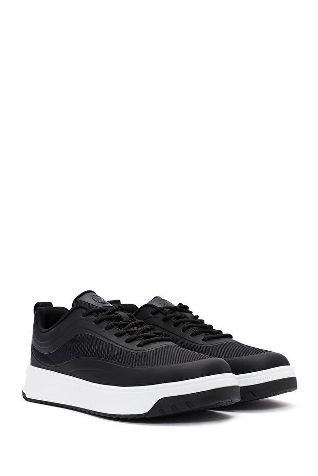 ACBC x Derimod Erkek Siyah Bağcıklı Sneaker 25SFD78016F - 3