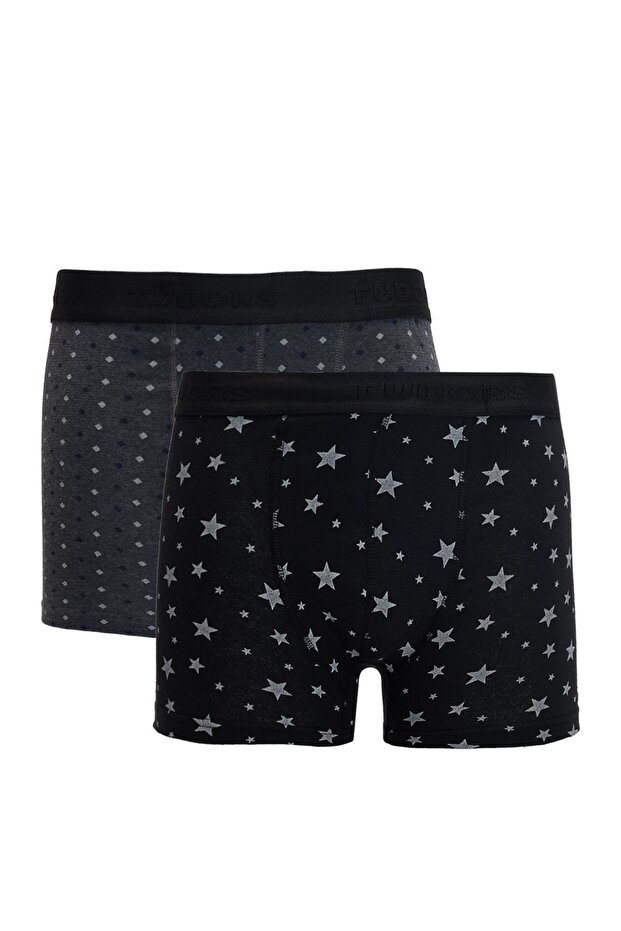 Men's Boxers - 2-piece Cotton and Lycra Flexible Fabric