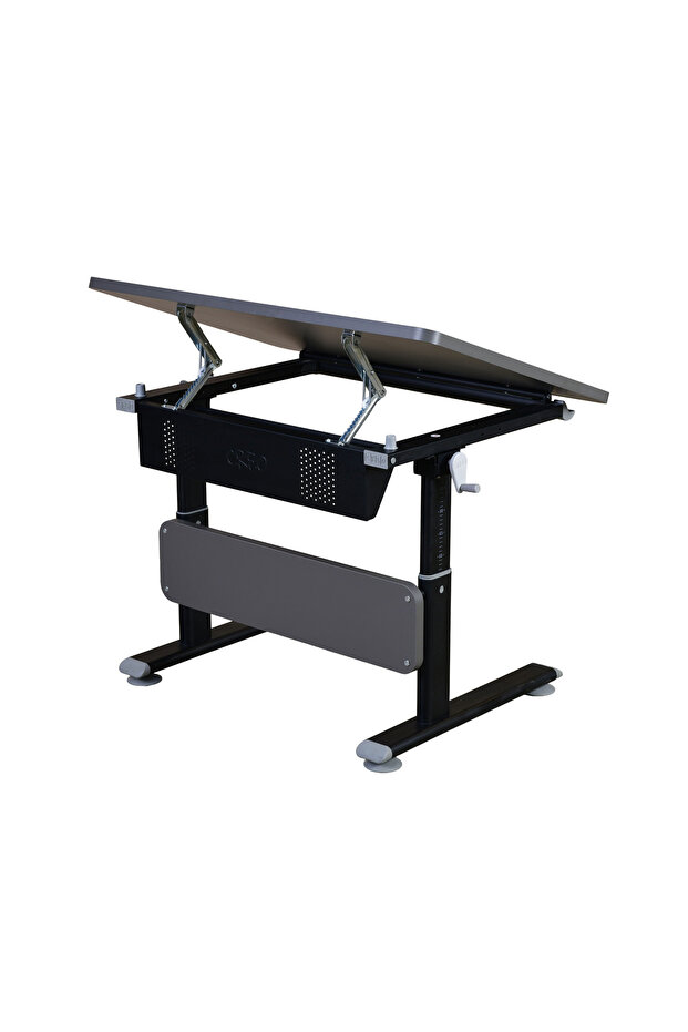 Mini Vega Simple Çalışma Masası, Yükseklik Ayarlı Çalışma Masası, Çocuk Ders Çalışma Masası Antrasit - 3