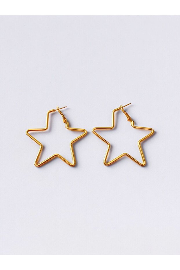 Klipsli Trend Yıldız Küpe - 3