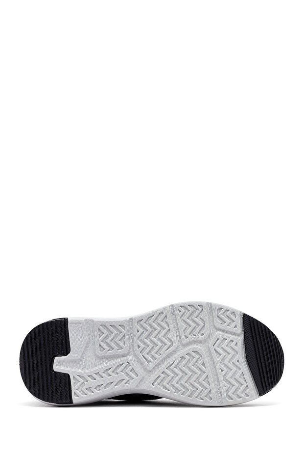 Zero Erkek Siyah Kalın Tabanlı Kumaş Sneaker 25SFD69486F - 4