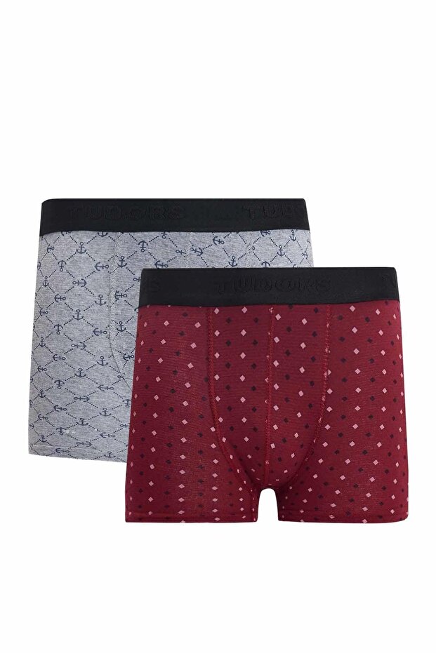 Men's 2-Piece Cotton Lycra Stretch Fabric Boxers