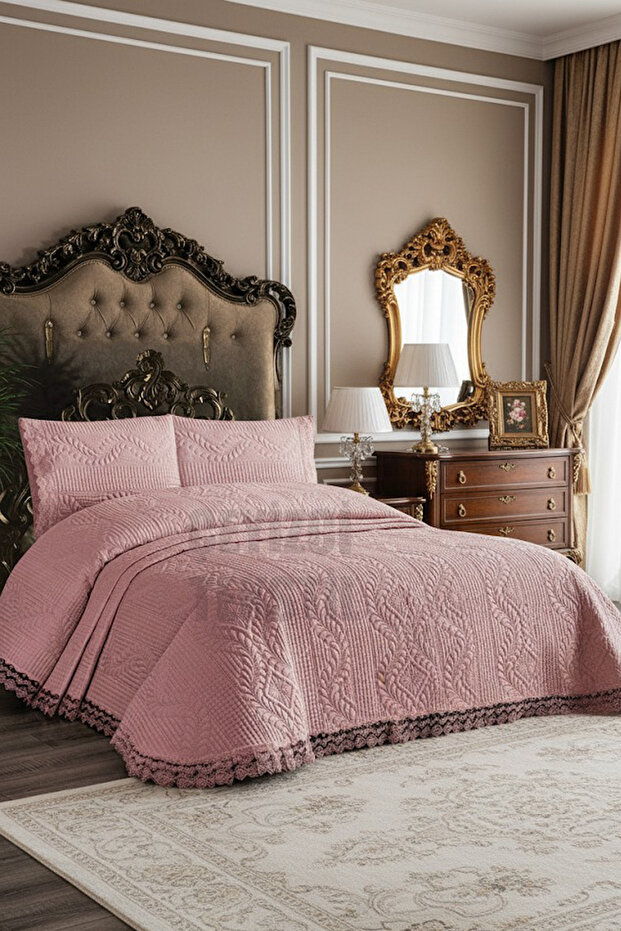 مفرش سرير مزدوج من Bade، طقم سرير - بودرة (BEDDING SET)