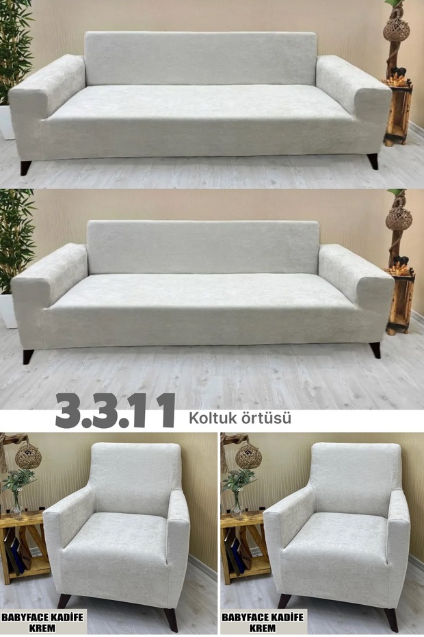 3.3.1.1 Koltuk Örtüsü Koltuk Kılıfı Takımı Ev Tekstili Sofa Cover kadife koltuk örtüsü - 1