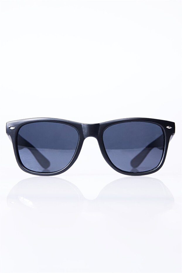 Unisex Black Oval Frame Uv 400 Protection Sunglasses