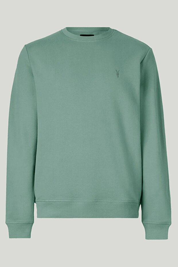 Çağla Renk Basic Bisiklet Yaka Relaxed Regular Erkek Sweatshirt - 3