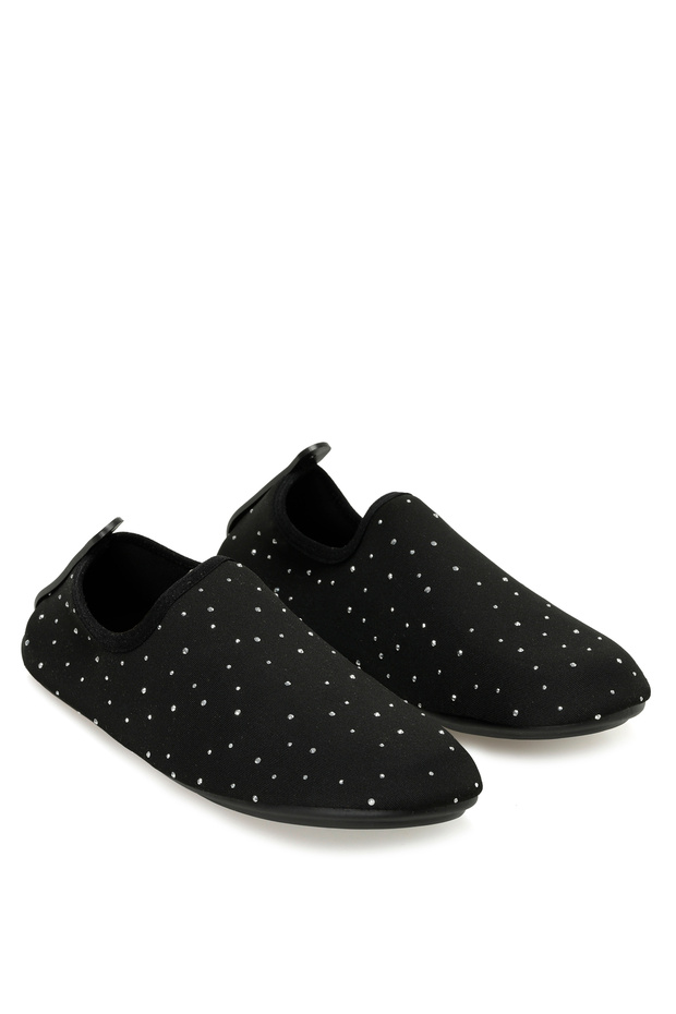 Black Women's Sea Shoes Black Shiny
