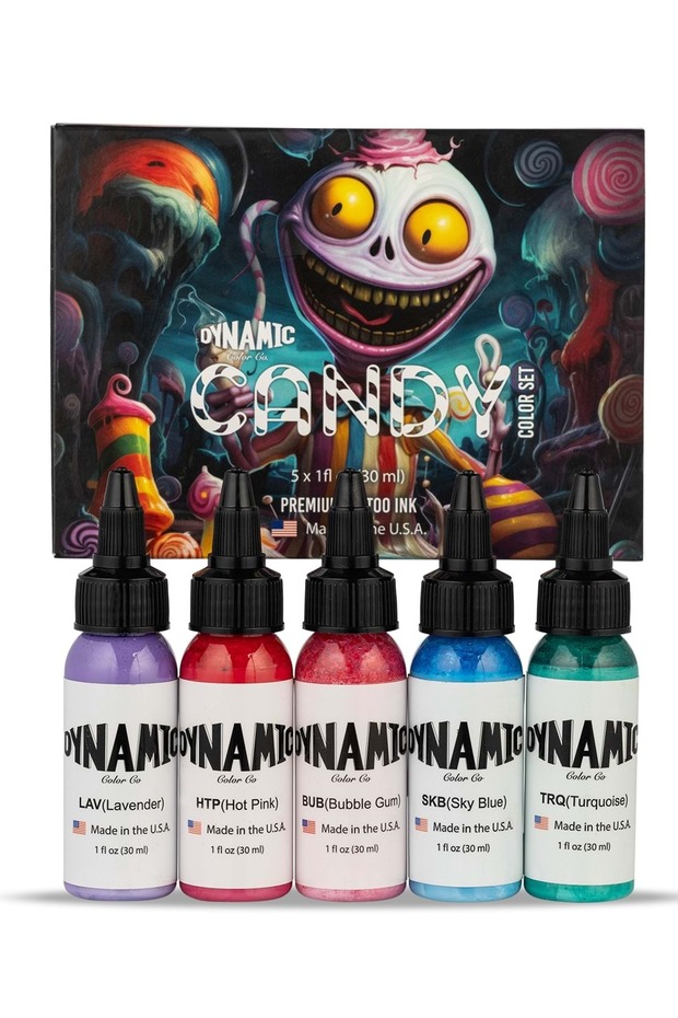 Candy Set 5 Adet 1oz/30ml Dövme Boyası Seti - 1