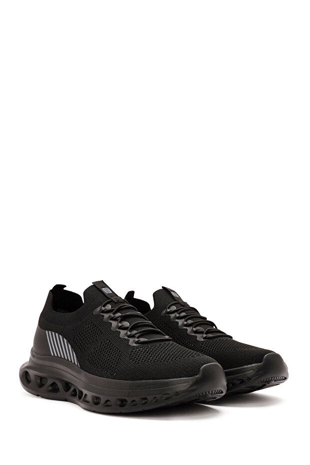 Zero Erkek Siyah Bağcıklı Kalın Tabanlı Sneaker 25SFD69176F - 3