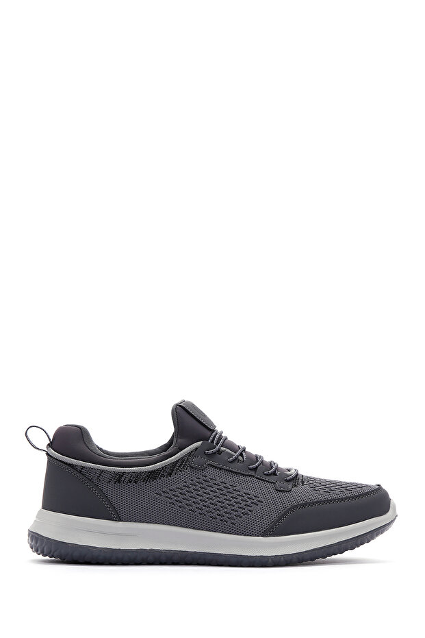 Zero Erkek Gri Bağcıklı Kalın Tabanlı Kumaş Sneaker 25SFD69046F - 1