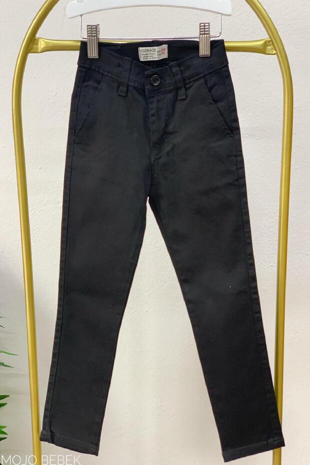 Boy's Canvas Pants 5-14 Years Old 5037 Black