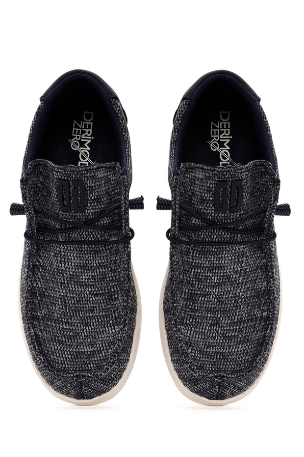 Zero Erkek Lacivert Kumaş Casual Ayakkabı 24SFD69396F - 6