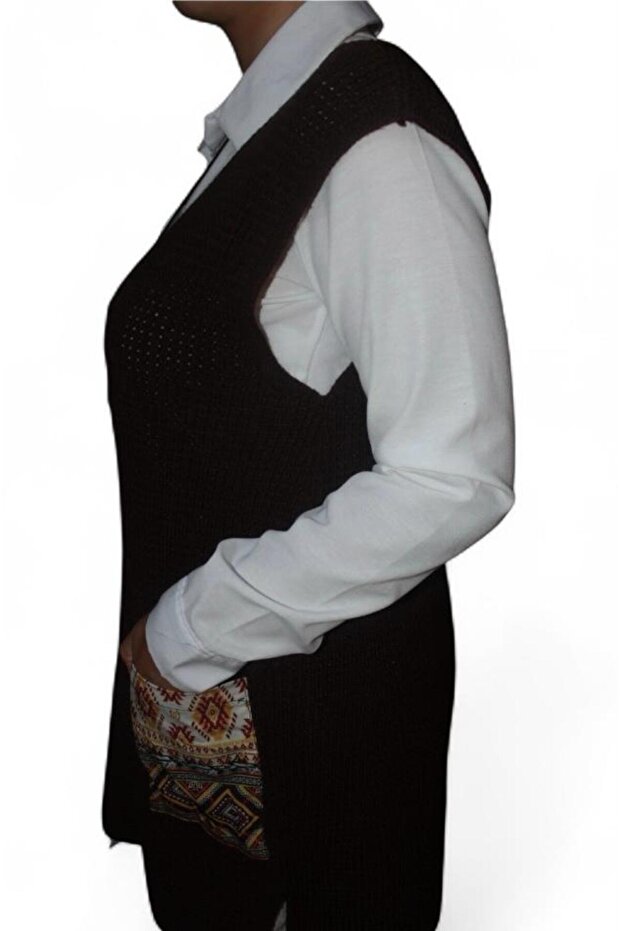 Selanik Cepli Triko Süveter - 3