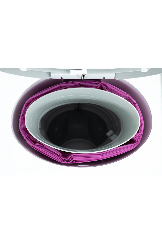 16lt Çöp Kutuları Ile Uyumlu 2500 Bebek Bezi Kapasiteli Kokulu 5 Paket Yerli Çöp Poşeti - 3