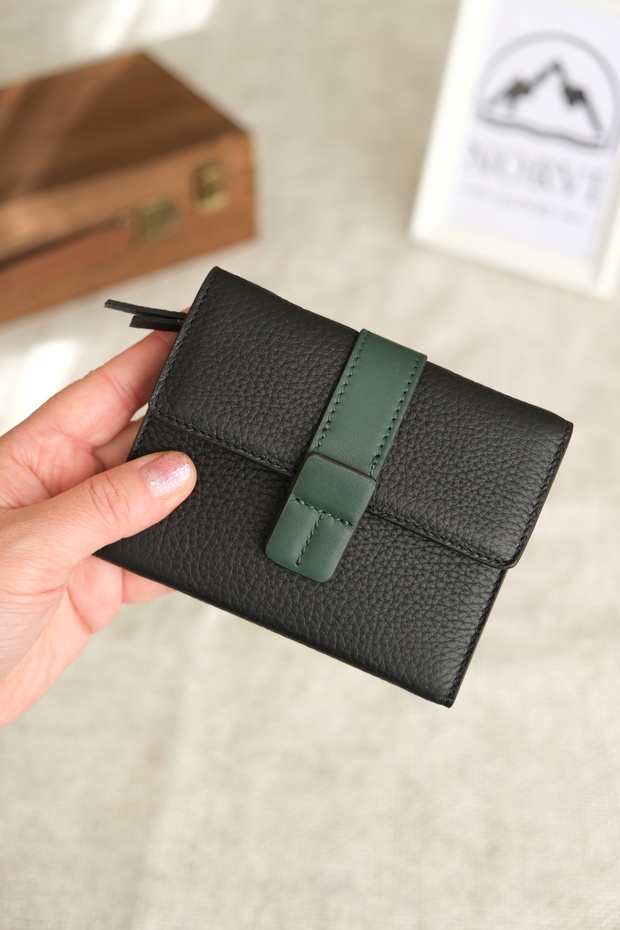 Garnili Women's Wallet Green – Black