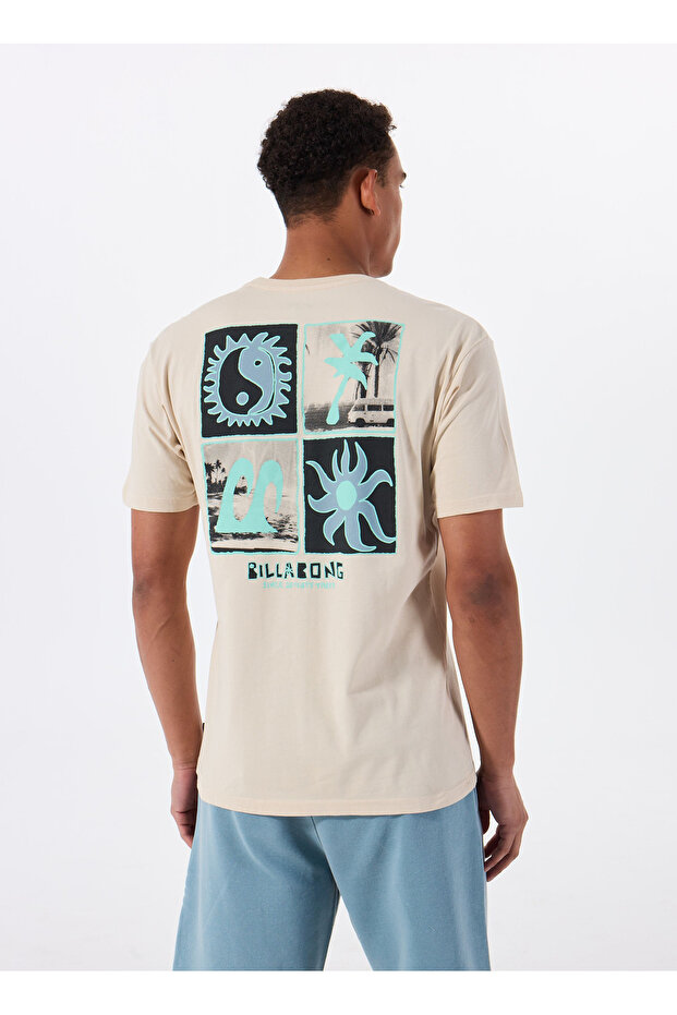 TWIN PEAKS REGULAR SS 24A351528 Bej Bisiklet Yaka Regular Fit Düz Erkek T-Shirt - 5