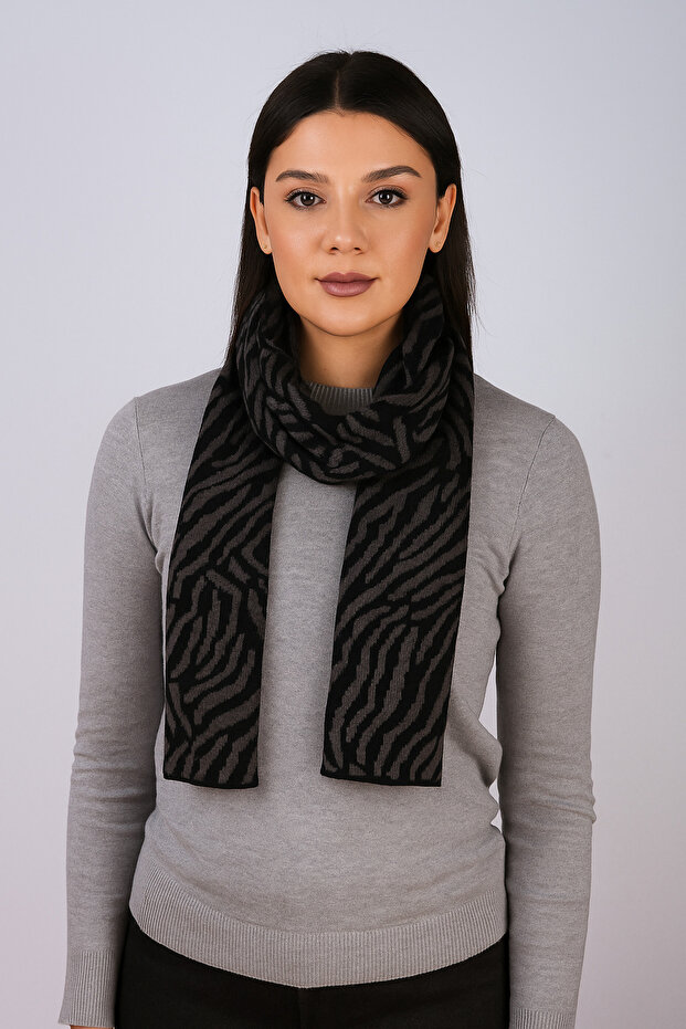 وشاح تريكو بنمط الحمار الوحشي - 3