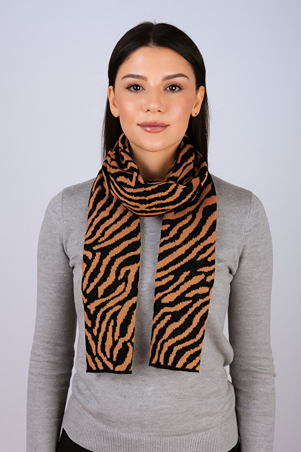 وشاح تريكو بنمط الحمار الوحشي - 2