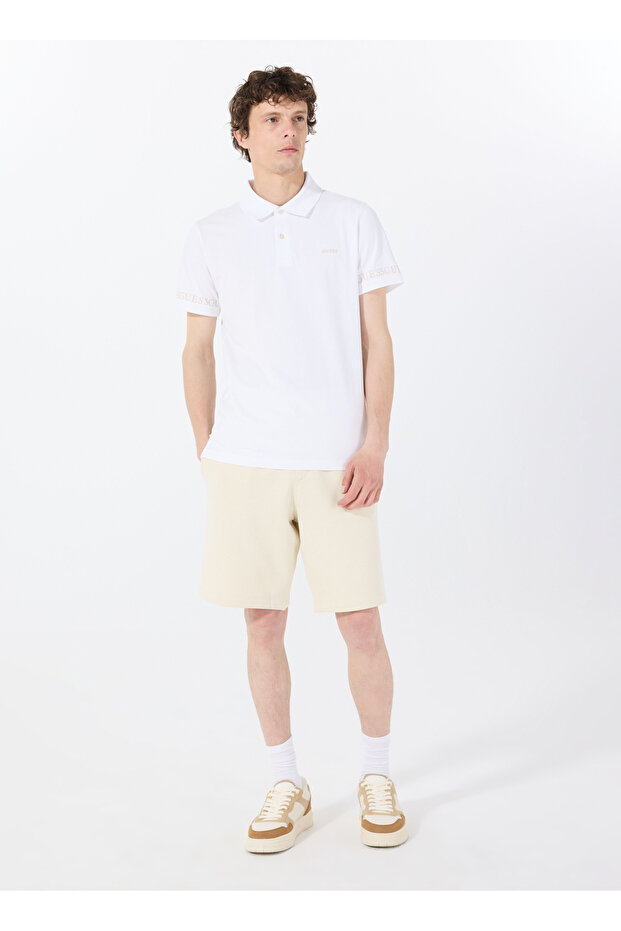 Bej Erkek Loose Fit Desenli Sweat Şort M5GD10KCN01G1V7 CLOVIS SHORTS - 2
