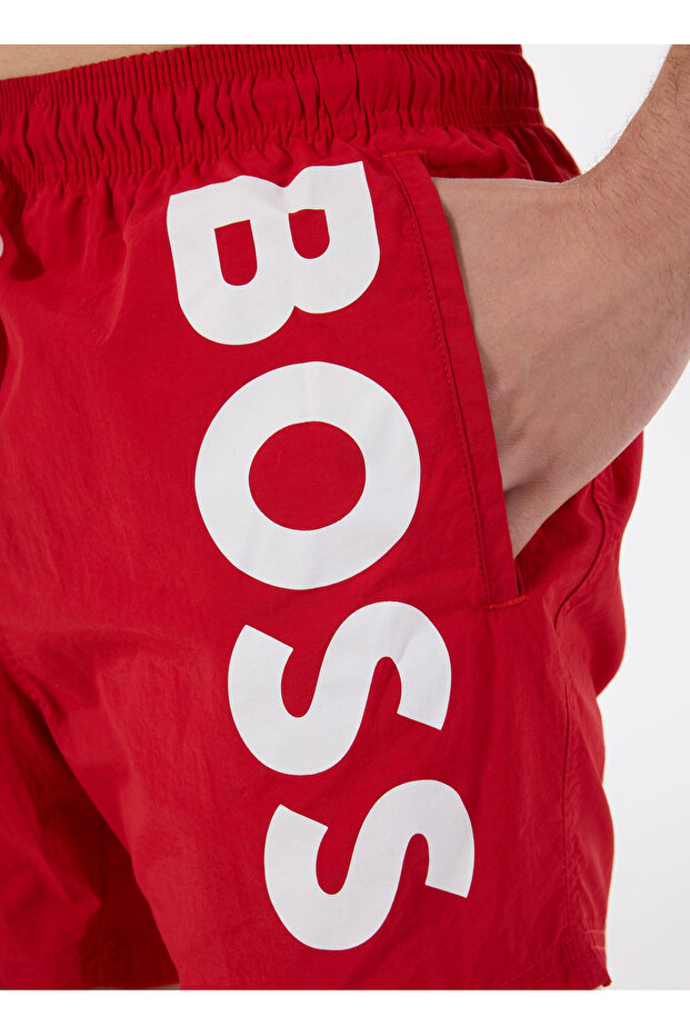 Kırmızı Erkek Şort Mayo Octopus - 4