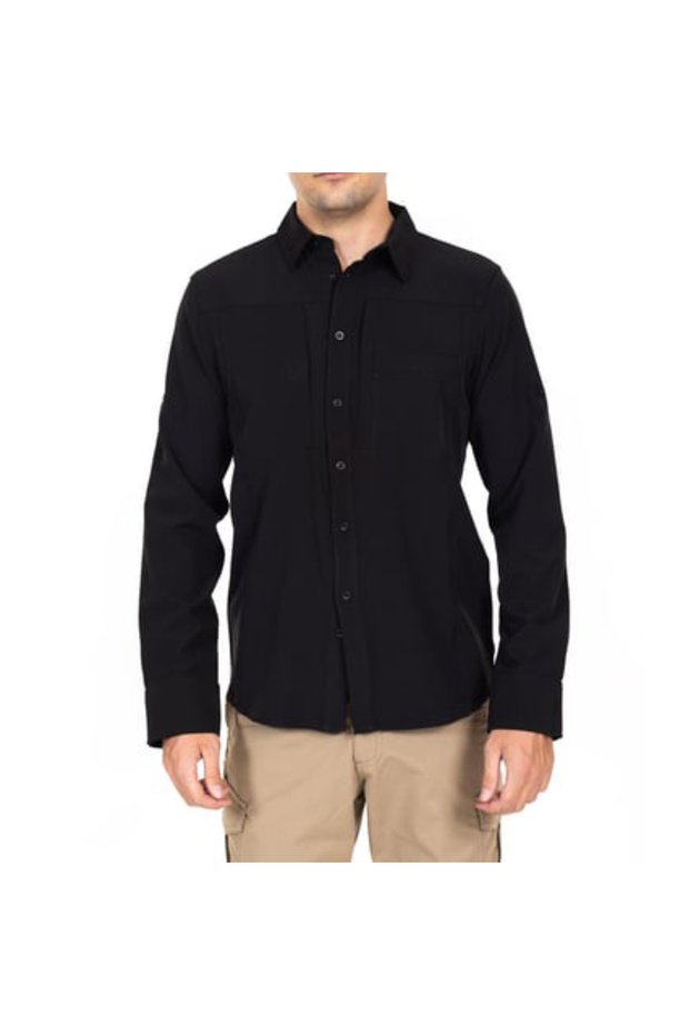 312 Lycra Flexible Tactical Outdoor Black Shirt