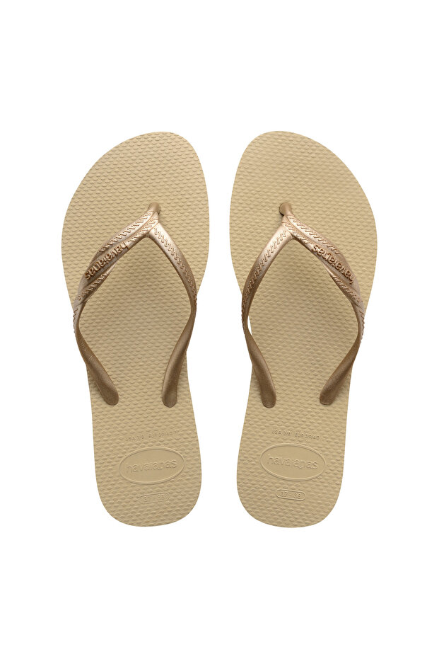 Beige Women's Beach Slippers 4147115