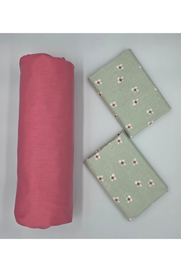 100% Cotton Fabric Fitted Sheet+Pillowcase Corner Depth 28-30 CM Soft Fabric New Season