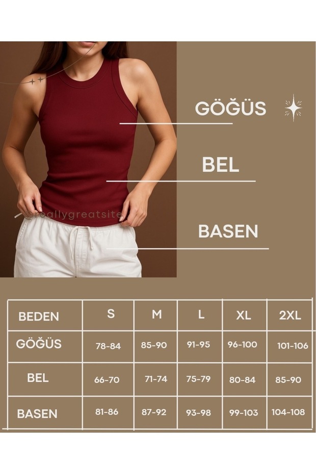 Gri Kadın Fitilli Görünümlü Kalın Askılı Basic Atlet - 3