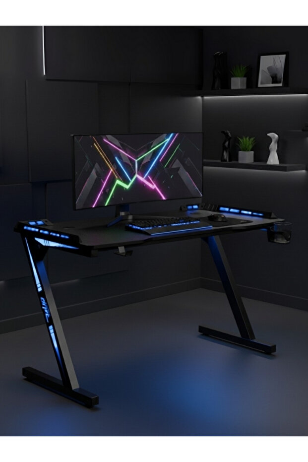 Aura RGB Ledli Oyuncu Masası - 4